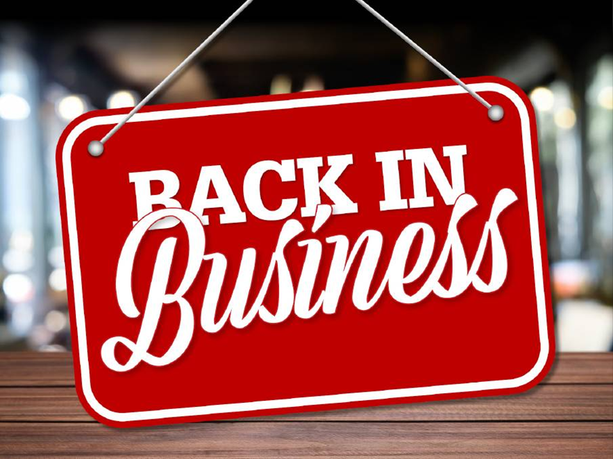 Back in Business! (Blog 60)